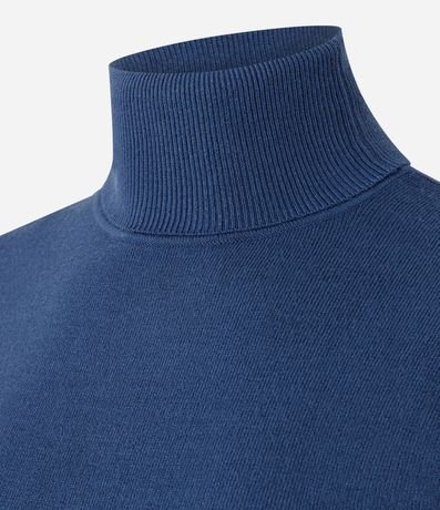 Blusa en Tricot con Cuello Alto y Botones en las Mangas 4