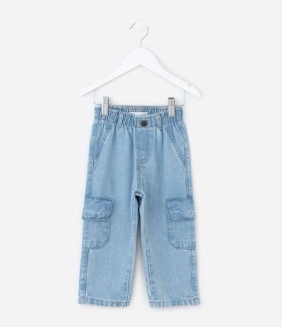 Pantalón Infantil en Jeans con Bolsillos Cargo – Talle 1 a 5/6 años