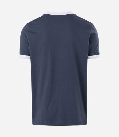 Remera Regular en Algodón con Rayas en los Hombros 3