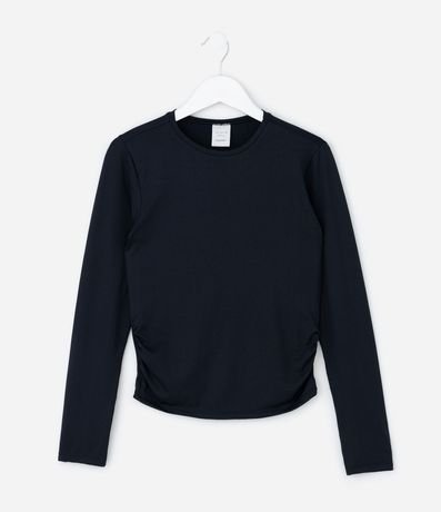 Remera Infantil Baby Look en Poliamida con Frunce Lateral – Talle 5 a 14 años 2
