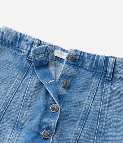 Short Pollera Infantil en Jeans con Botones Delanteros – Talle 7 a 16 años 5