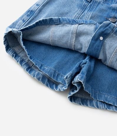 Short Pollera Infantil en Jeans con Botones Delanteros – Talle 7 a 16 años 6