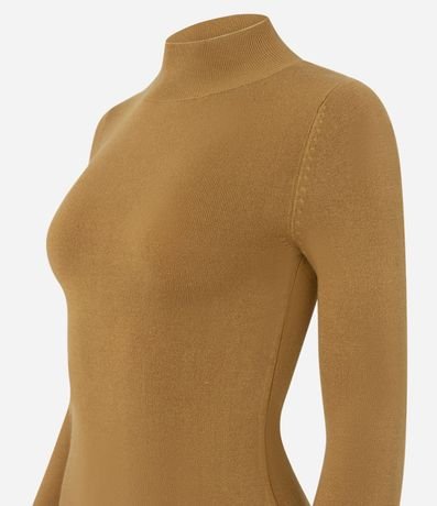 Blusa en Tricot con Manga Larga y Cuello Alto 3