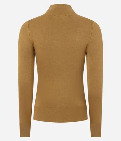 Blusa en Tricot con Manga Larga y Cuello Alto 4