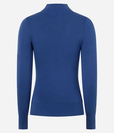 Blusa en Tricot con Manga Larga y Cuello Alto 3