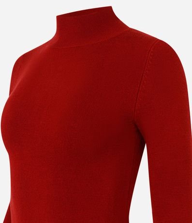 Blusa en Tricot con Manga Larga y Cuello Alto 2