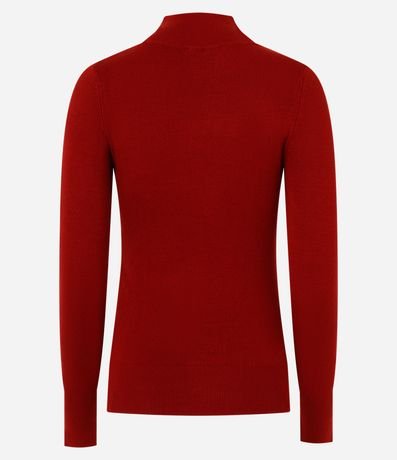 Blusa en Tricot con Manga Larga y Cuello Alto 3
