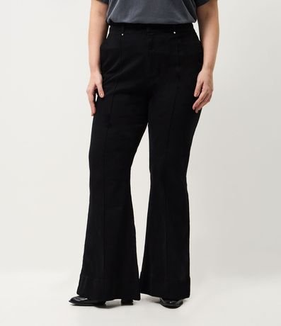 Pantalón de Jean Flare con Detalle en Brillo Curve & Plus Size 2