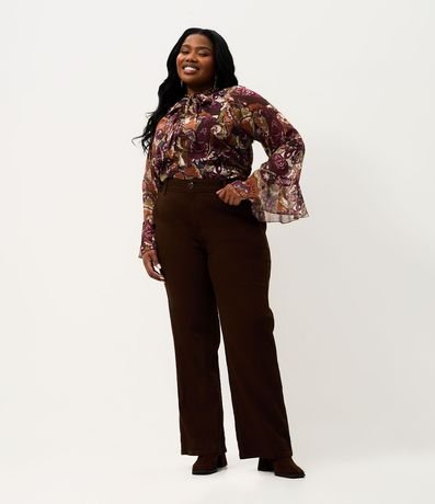 Pantalón Sarga Coctel Recta Curve & Plus Size