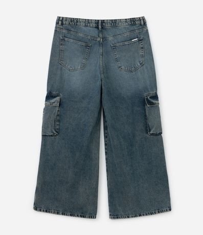 Pantalón de jean Wide Leg con Bolsillo Cargo Curve & Plus Size 9