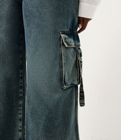 Pantalón de jean Wide Leg con Bolsillo Cargo Curve & Plus Size 4