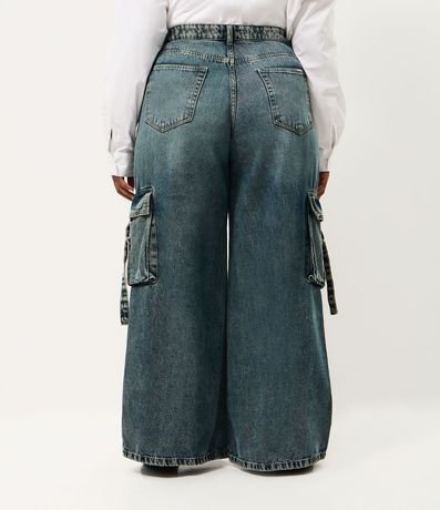 Pantalón de jean Wide Leg con Bolsillo Cargo Curve & Plus Size 6