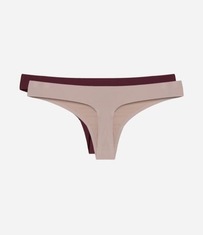 Kit 02 Bombachas Bikini Hilo en Microfibra 2