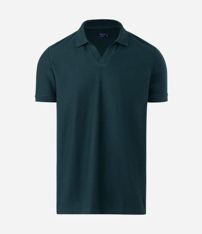 Remera Polo Comfort en Algodón con Textura