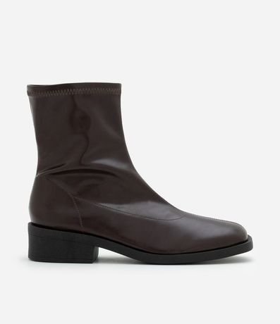 Bota Sock Boots en PU con Salto Bloco