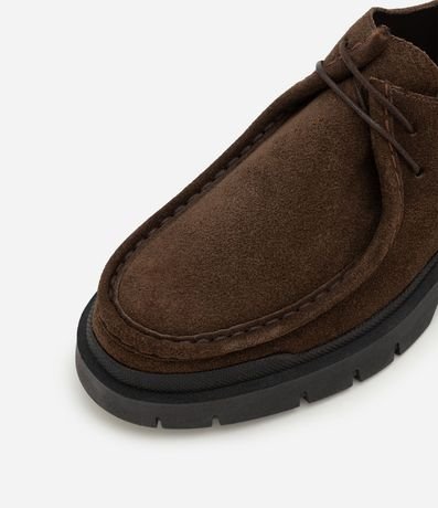 Zapato Moc Toe en Cuero con Suela Track 4