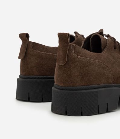 Zapato Moc Toe en Cuero con Suela Track 5