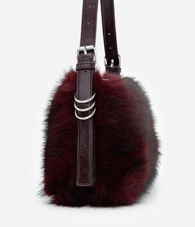 Cartera Mediana con Textura de Pelo 2