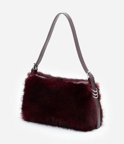 Cartera Mediana con Textura de Pelo 4