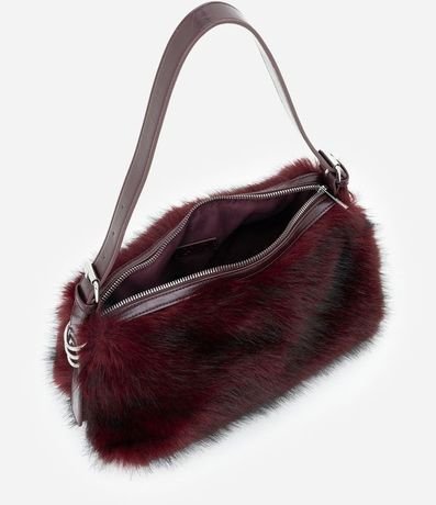 Cartera Mediana con Textura de Pelo 5