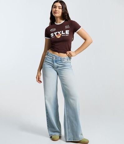 Remera New T-shirt con Estampado Oso Cute Style 2