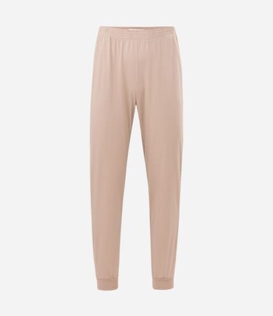 Pijama Larga de Rayas en Viscosa con Pantalón Liso 7