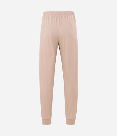 Pijama Larga de Rayas en Viscosa con Pantalón Liso 8