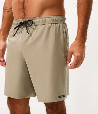 Bermuda Deportiva con Cordón Contrastante y Bolsillo 2
