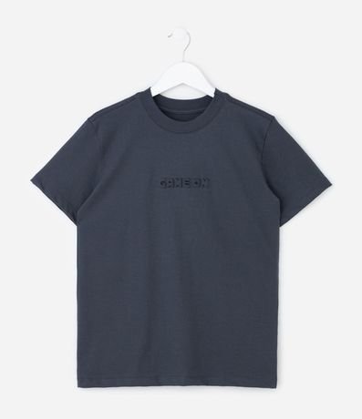 Remera Infantil en Algodón con Lettering Embossed – Talle 5 a 14 años 2