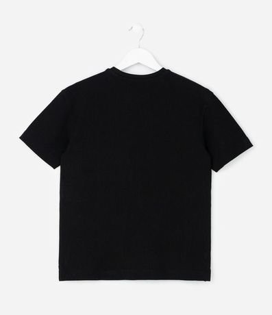 Remera Infantil Acanalada con Etiqueta Aplicada - Talle 5 a 14 años 2