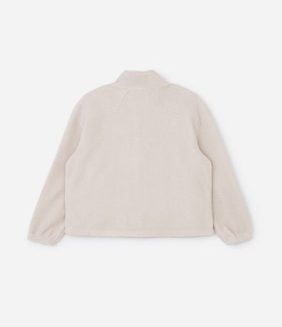 Campera Deportiva en Sherpa con Cuello Alto Curve & Plus Size 6