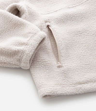 Campera Deportiva en Sherpa con Cuello Alto Curve & Plus Size 8