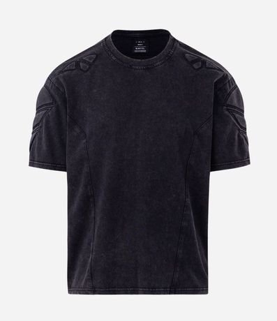 Remera Boxy Desteñida con Hombrera 7