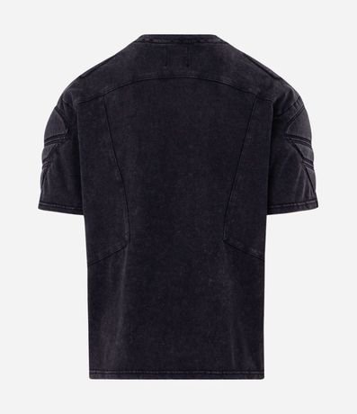 Remera Boxy Desteñida con Hombrera 3
