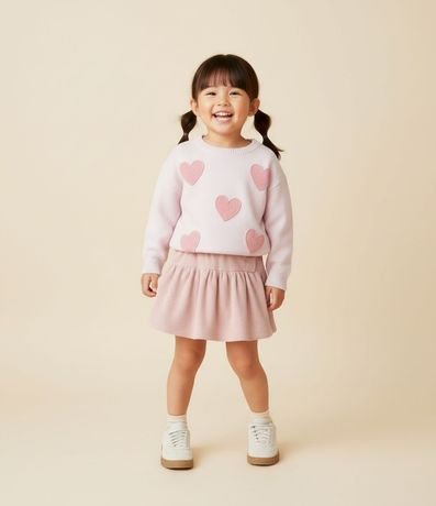 Pollera Infantil Evasê en Terciopelo Cotelê  – Talle 1 a 6 años