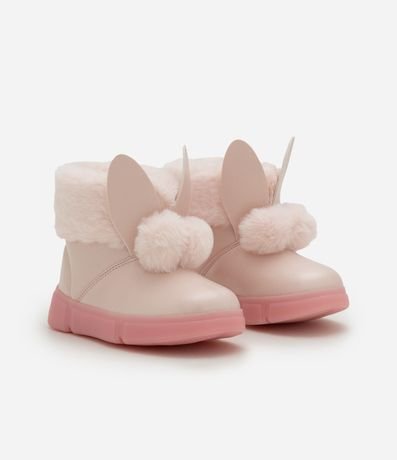 Bota Infantil con Orejas de Conejo y Suela con LED – Talle 20 a 27 7