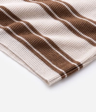 Remera Body Manga Corta con Efecto Punto y Rayas 7