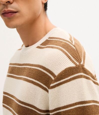 Remera Body Manga Corta con Efecto Punto y Rayas 3