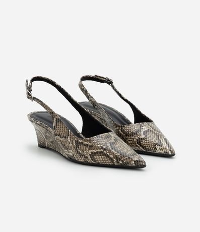 Zapato Slingback en PU con Salto Anabela 3