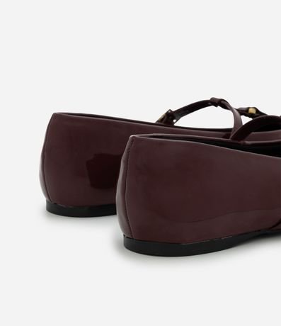 Ballerina PU con Punta Cuadrada y Salomé 4