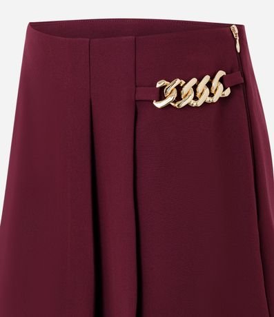 Short Pollera Sastre con Cadena Metálica 2