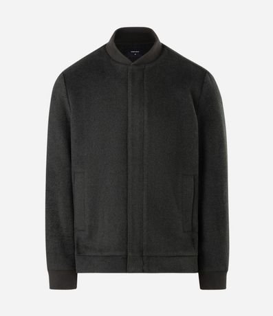 Campera Bomber en Polyvelour con Cremallera