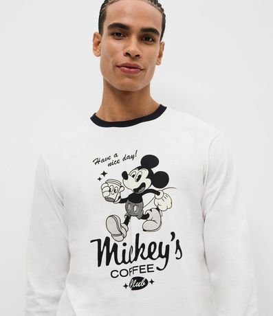 Pijama Largo Mickey Coffee Club en Algodón 2