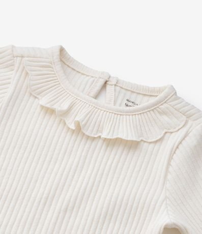 Blusa Infantil Acanalada con Volado en el Cuello – Talle 1 a 5/6 años 8