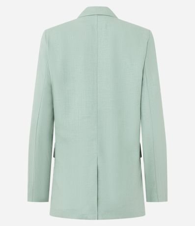 Blazer en Viscolino con Lapelas y Botón Único 2
