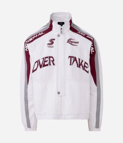 Campera Microfibra Over Take con Paneles Vino 1