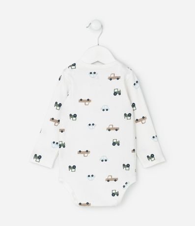 Body Infantil con Estampado Carrinhos – Talle 0 a 18 Meses 3