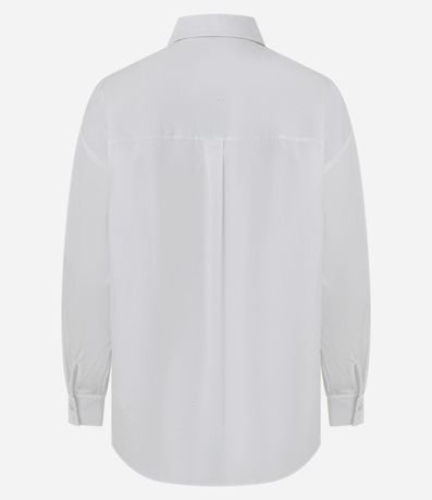 Camisa Femenina Clásica en Algodón con Bolsillo Frontal 3