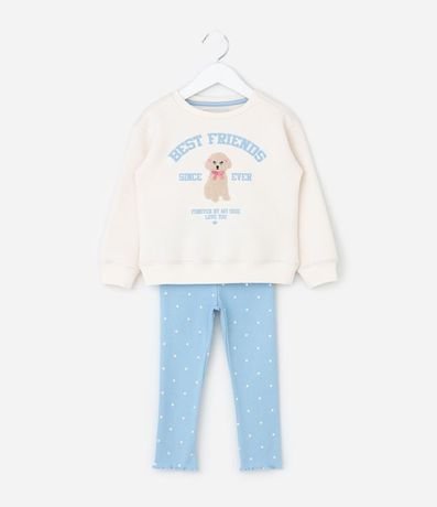 Conjunto Infantil Saco y Legging con Estampa de Perro – Talle 1 a 6 años 1
