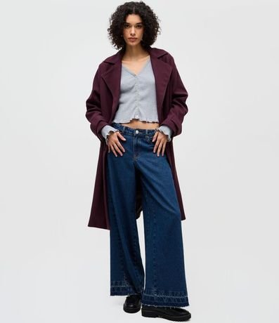 Cardigan en Punto con Punto Texturizado y Volados en el Ruedo 2